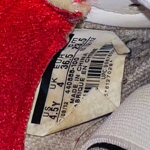 Air Jordan 5 Retro GS 2013 'Fire Red' 440888-100 Youth 4.5 - Picture 10 of 11